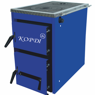Cazan pe combustibil solid cu plita Kordi 10KW