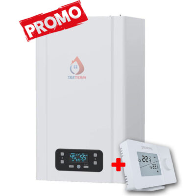 Promo Centrala termica Turbo ECA Gerda 24kw HM NG + Termostat fara fir