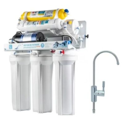 Statie de filtrare cu osmoză inversă, 6 trepte, cu pompă, +mineralizare