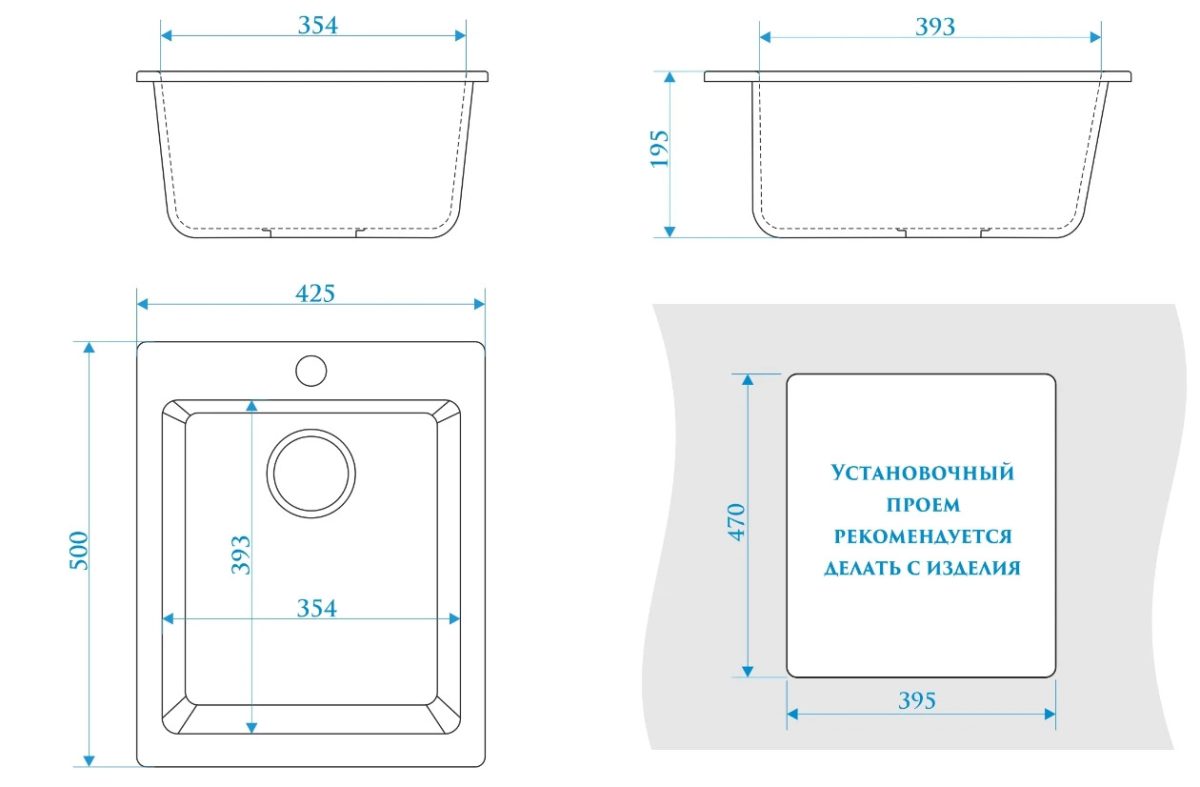 Chiuveta bucatarie Marrbaxx F008Q5 nisip - imagine 2