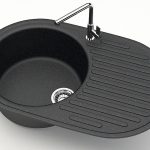 Chiuveta bucatarie Marrbaxx ovala 1 cuva negru F011Q4