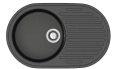 Chiuveta bucatarie Marrbaxx ovala 1 cuva negru F011Q4 - imagine 3