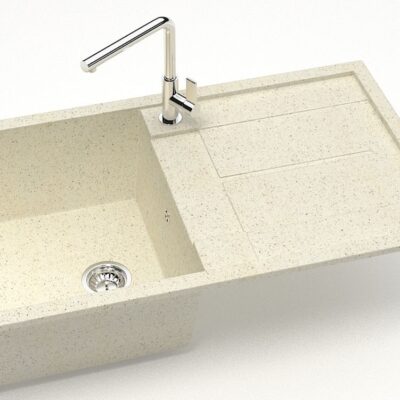 Chiuveta bucatarie Marrbaxx dreptunghiulara 1 cuva bej F017Q2