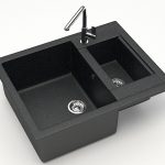 Chiuveta bucatarie Marrbaxx (2 cuve) negru F019Q4