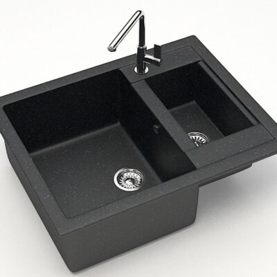 Chiuveta bucatarie Marrbaxx (2 cuve) negru F019Q4