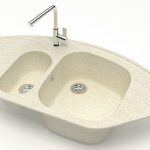 Chiuveta bucatarie Marrbaxx ovala 2 cuve bej F023Q2