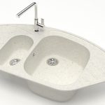 Chiuveta bucatarie Marrbaxx ovala 2 cuve alb F023Q7