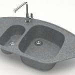 Chiuveta bucatarie Marrbaxx ovala 2 cuve gri F023Q8
