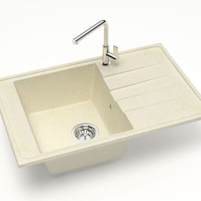 Chiuveta bucatarie Marrbaxx dreptunghiulara 1 cuva bej F032Q2