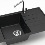 Chiuveta bucatarie Marrbaxx dreptunghiulara 1 cuva negru F032Q4