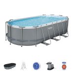 Piscina Power Steel Oval carcas metal (56710BW), 13430L