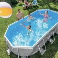 Piscina Carcas Metal OVAL (26798), 18202L - imagine 2