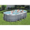 Piscina carcas metal Power Steel Oval (56620BW), 7250L - imagine 3