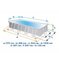 Piscina Carcas Metal ULTRA XTR FRAME (26374), 54368L - imagine 2