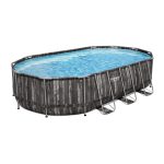 Piscina carcas metal Power Steel Oval (5611RBW), 20241L