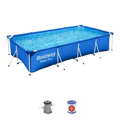 Piscina Carcas Metal Steel Pro (56424BW), pompa-filtru 1249L/h, 5700L