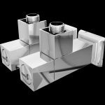 Set robinete patrate Mario G1/2