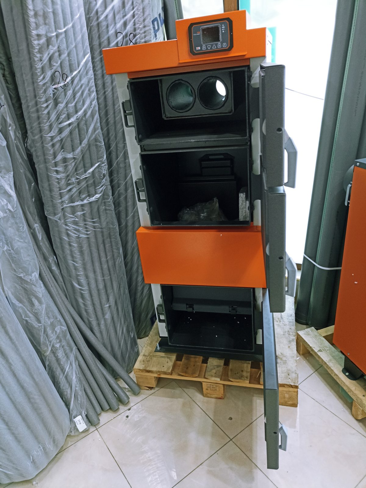 Cazan pe combustibil solid TIS UNI N 50 kw - imagine 15