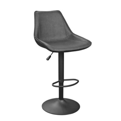 Scaun de bar SB-39~Black Grey (WAX424)+Black Leg