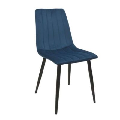 Scaun DC-90P~N63 Catifea Dark Blue+Black Legs