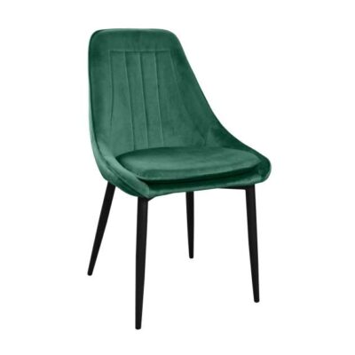 Scaun Florida~Catifea Dark Green HLR57+Black Legs