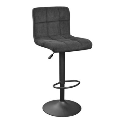 Scaun de bar SB-044~Velvet Black Nr.03+Black Legs