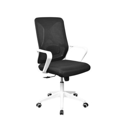 Fotoliu Birou F-20141 A~Black Seat+White Frame