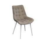 Scaun Hans~Catifea Camel HLR7 + White Legs