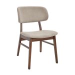 Scaun Uni~Fg22616-16 Latte+Wood Legs