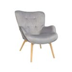 Fotoliu LEONARD~HLR20 Catifea Grey