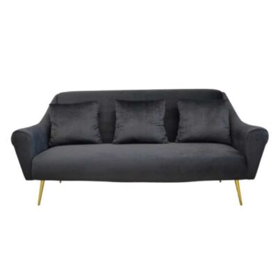 Canapea GLORIOSA(3 locuri)~MS01-84+Gold leg Black