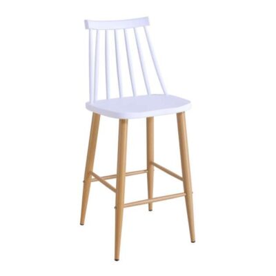 Scaun bar JACK~White+Transprint Legs