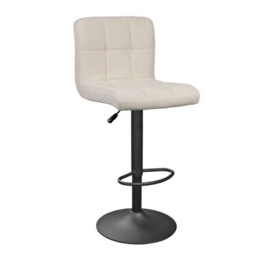 Scaun de bar SB-044 Velvet Beige Nr.04+Black Leg