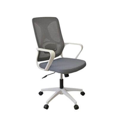 Fotoliu Birou F-20141 A~Grey Seat+White Frame
