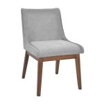 Scaun Elicia~FG22616-15 Smoke+Wood Legs