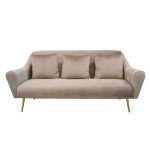 Canapea GLORIOSA(3 locuri)~MS01-36+Gold leg Beige