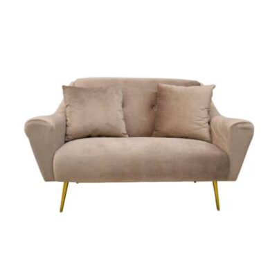 Canapea GLORIOSA(2 locuri)~Beige MS01-36+Gold Leg