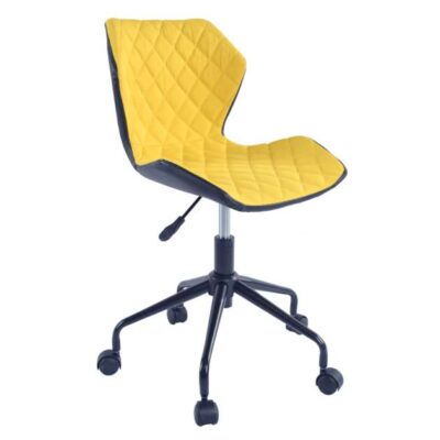 Fotoliu Birou BX-3030~ BLACK+YELLOW