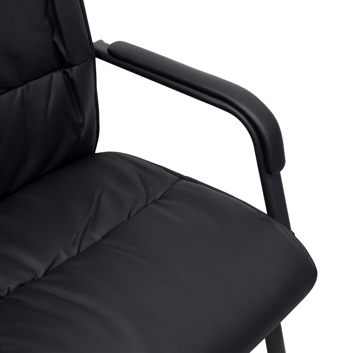 Scaun Birou F-81L~Black + Black Legs - imagine 3