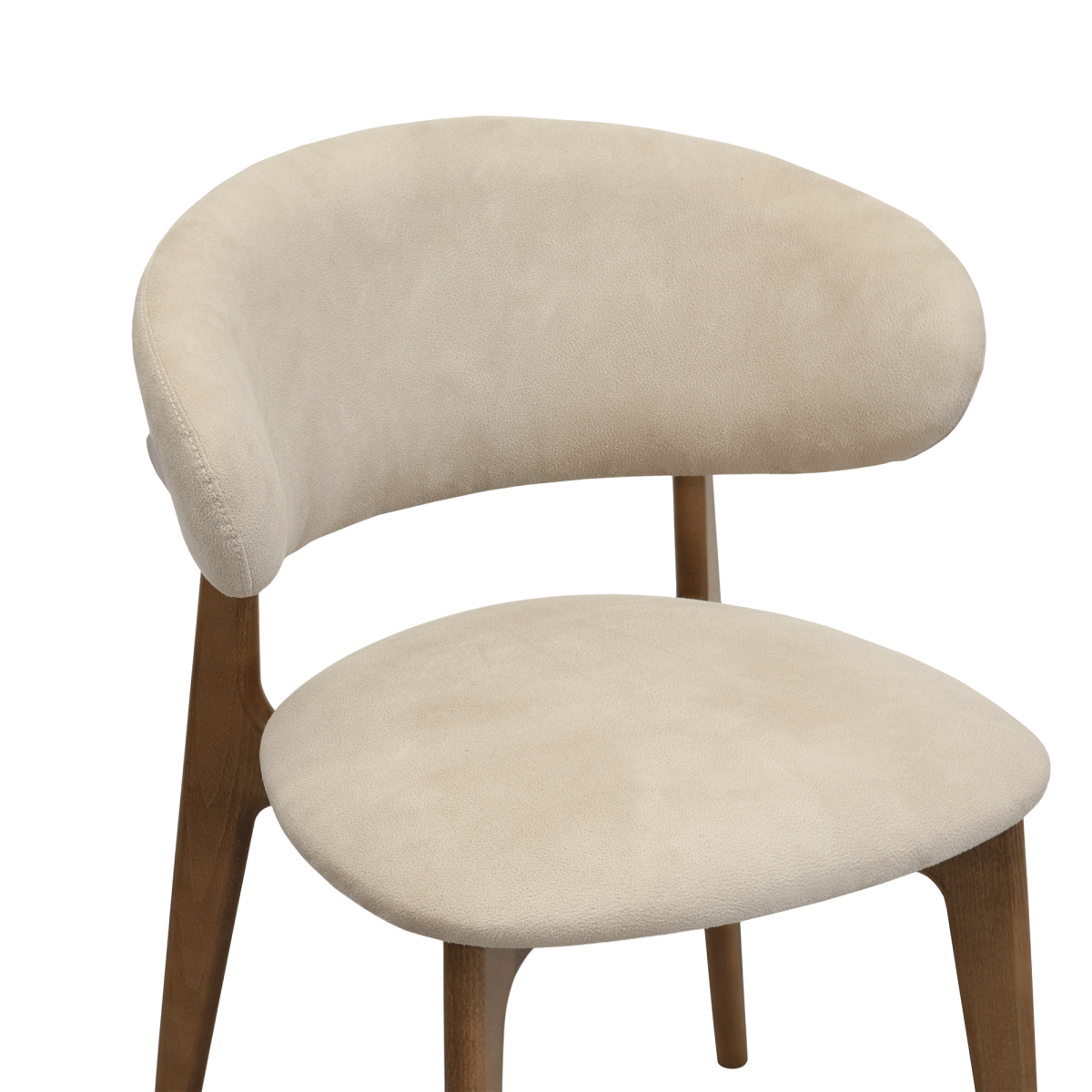 Scaun Roses~Mustang Krem+Oak Legs - imagine 4