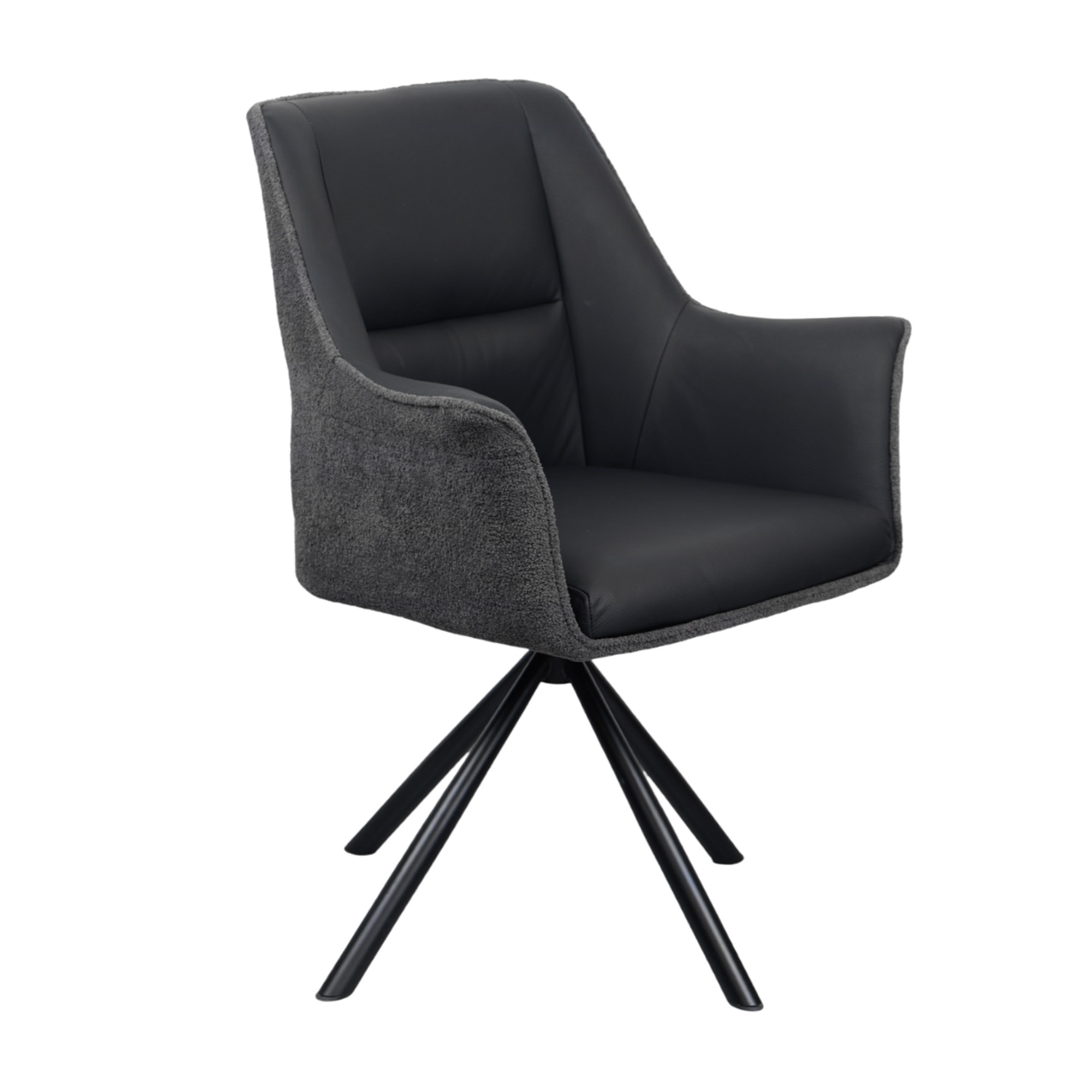 scaun_blum_piele Scaun Blum Stofa-Piele Eco Dark Grey - imagine 1