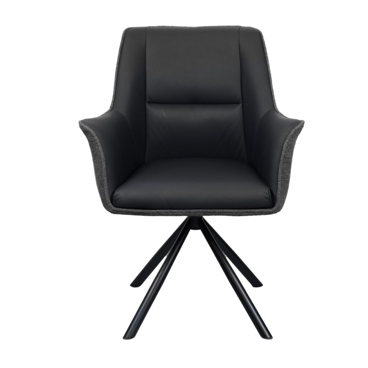 Scaun Blum Stofa-Piele Eco Dark Grey - imagine 4