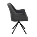 Scaun Blum Stofa-Piele Eco Dark Grey - imagine 3