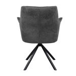 Scaun Blum Stofa-Piele Eco Dark Grey - imagine 2